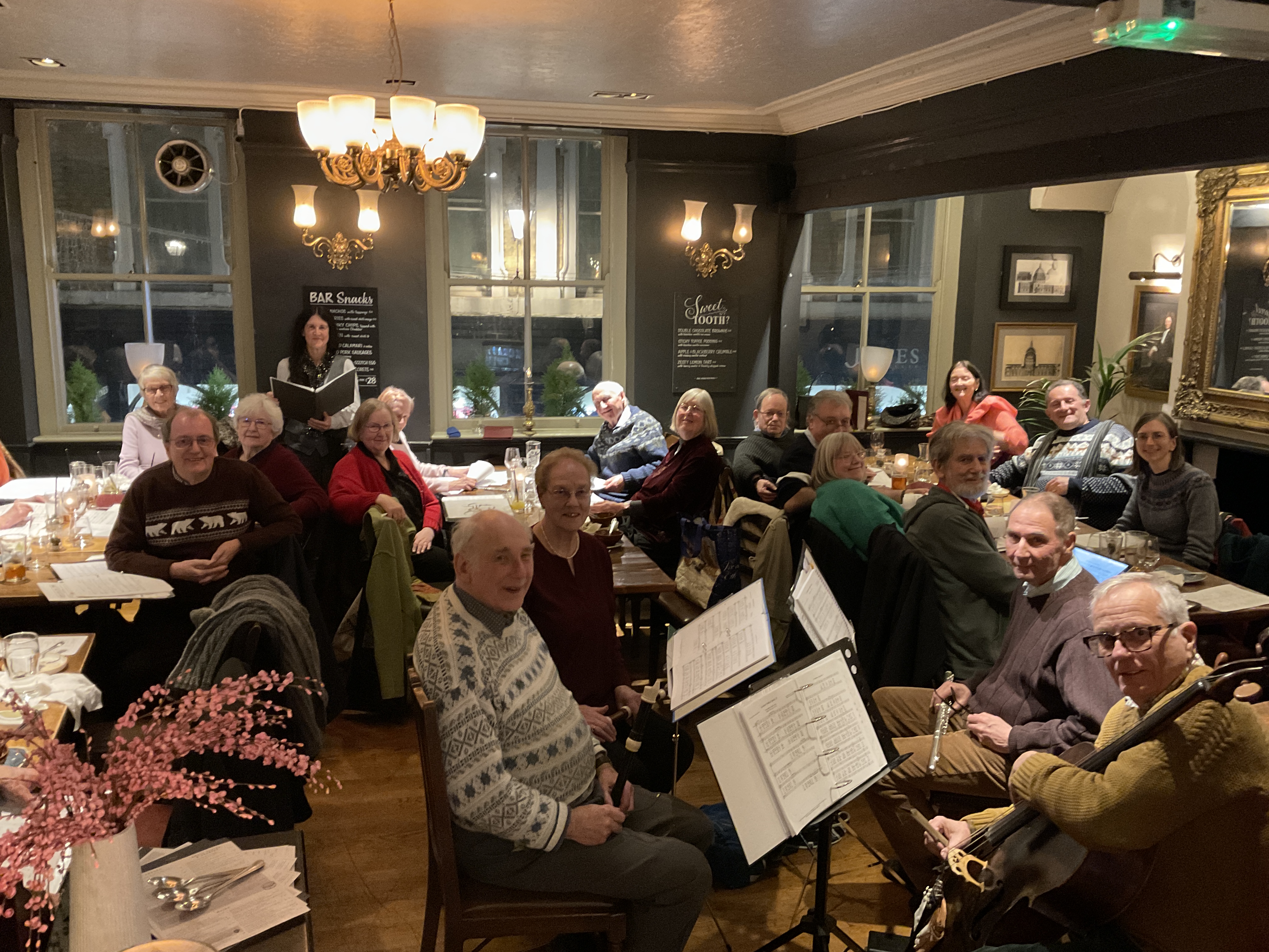 Quire at Epiphany Feast at Ye Olde Watling 2025